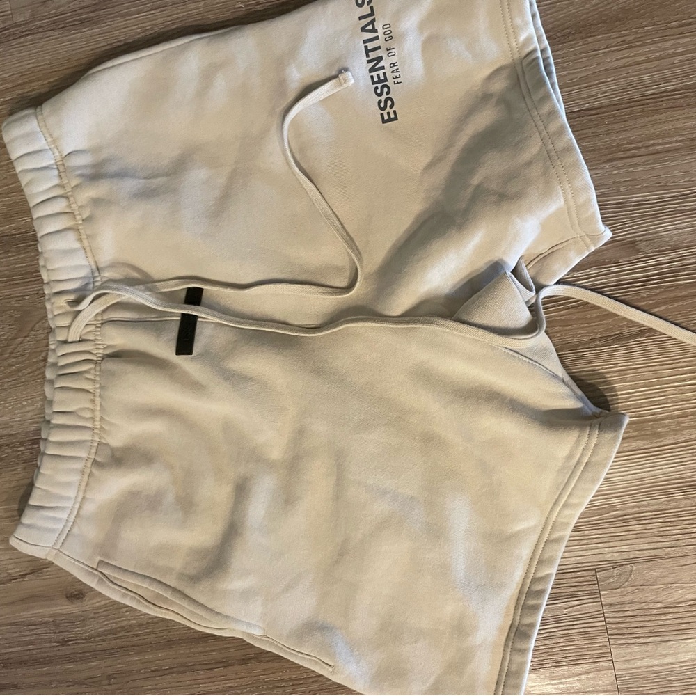 Essentials Beige Shorts